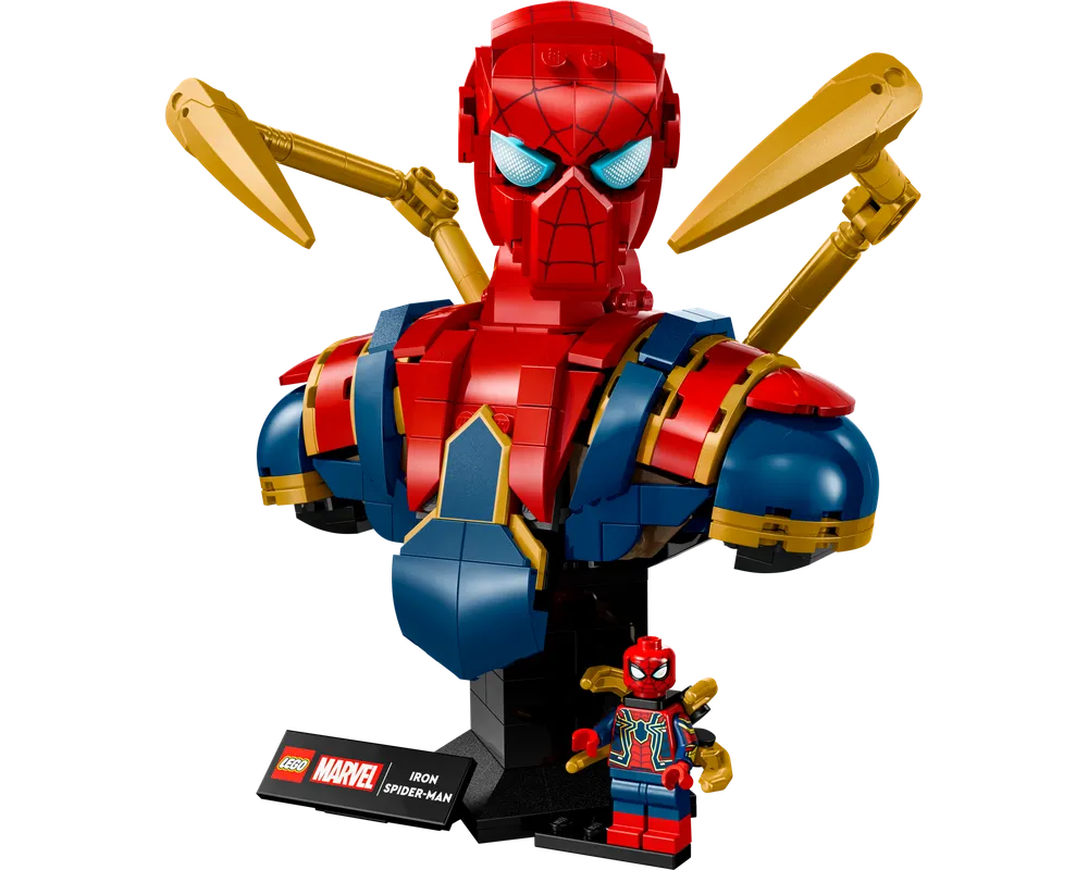 LEGO Super Heroes 76326 - Iron Spider-Man Bust - Authentic LEGO Set Image 7