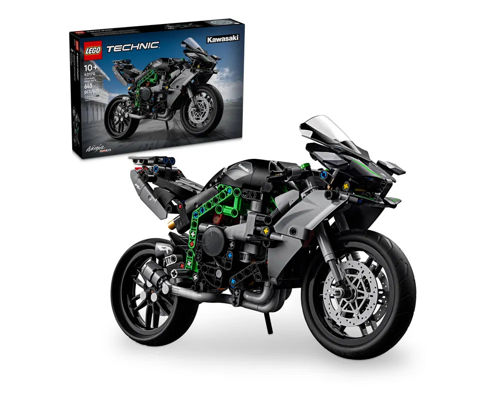 LEGO Technic 42170 - Kawasaki Ninja H2R Motorcycle - Authentic LEGO Set Main Image