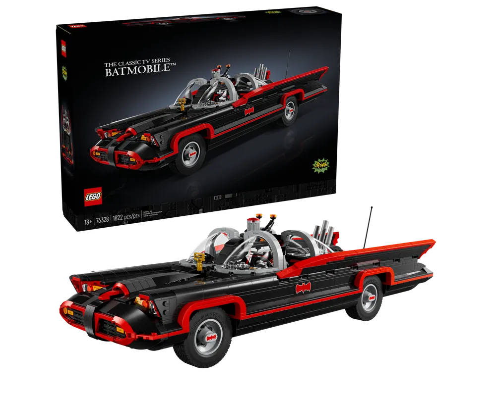 LEGO Super Heroes 76328 - The Classic TV Series Batmobile - Authentic LEGO Set Main Image