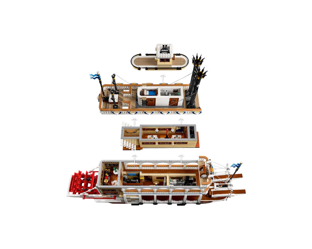 LEGO LEGO Ideas &#40;CUUSOO&#41; 21356 - River Steamboat - Authentic LEGO Set Image 4