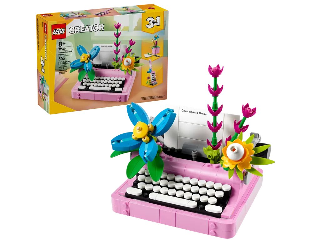 LEGO Creator 31169 - Typewriter with Flowers - Authentic LEGO Set Main Image