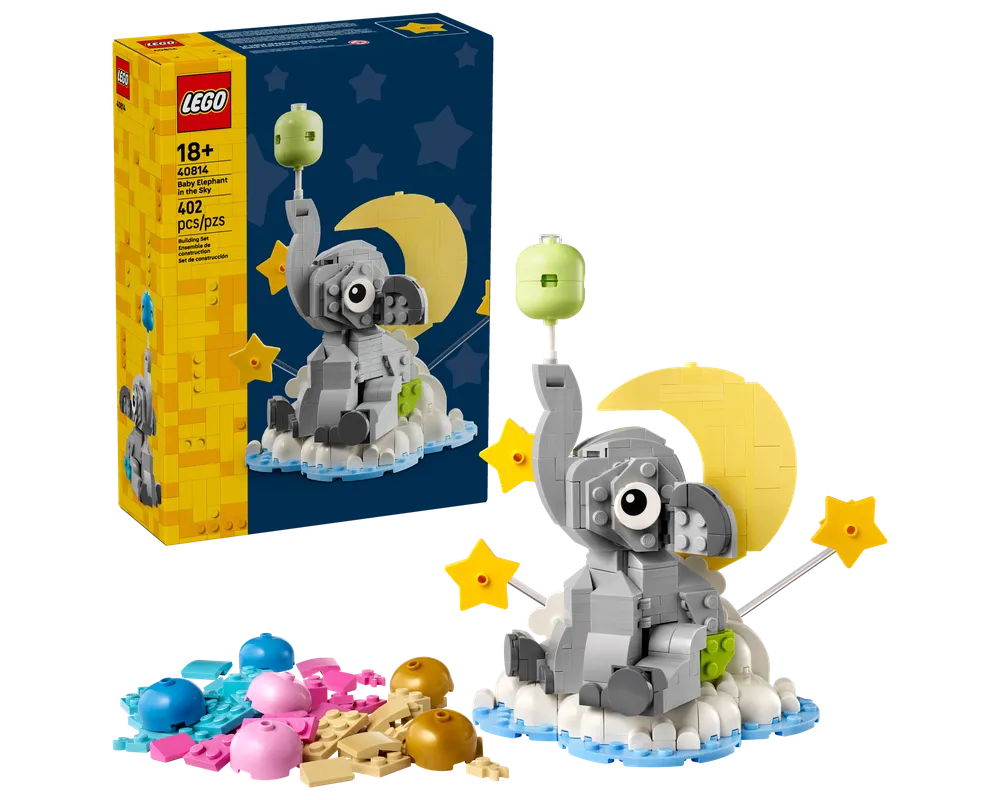 LEGO Holiday & Event 40814 - Baby Elephant in the Sky - Authentic LEGO Set Main Image