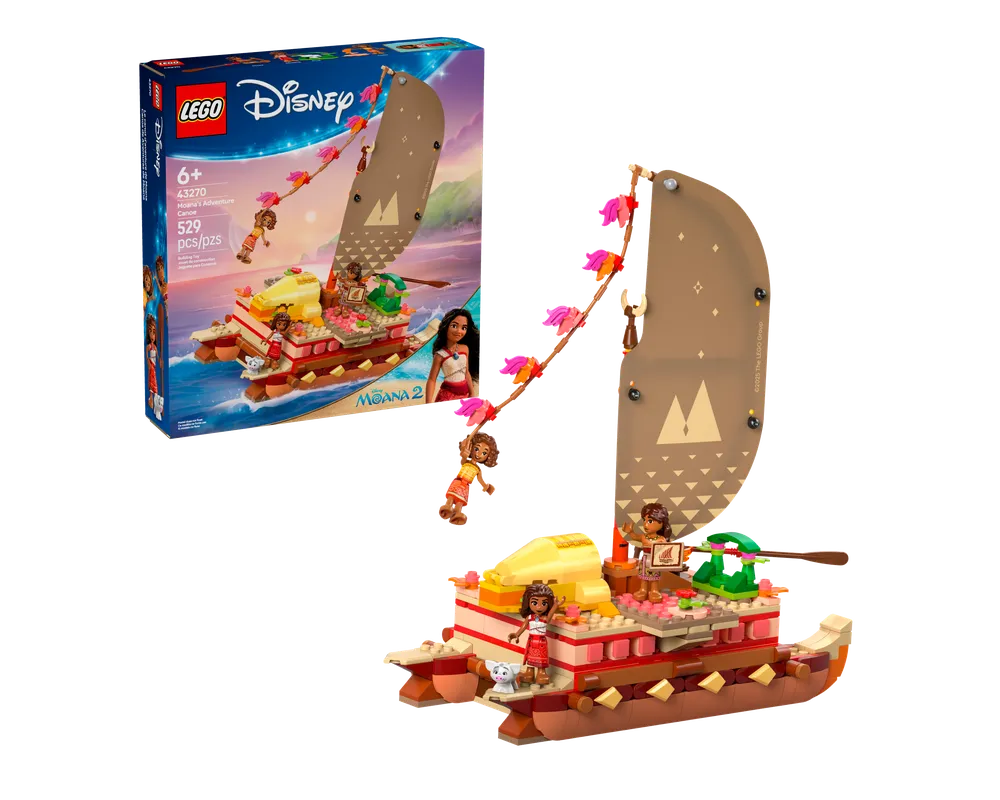 LEGO Disney 43270 - Moana's Adventure Canoe - Authentic LEGO Set Main Image