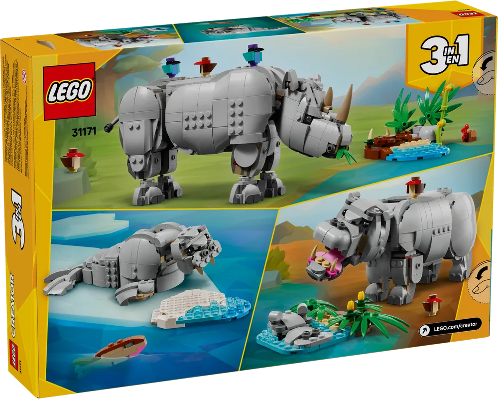 LEGO Creator 31171 - Majestic Rhino - Authentic LEGO Set Image 2