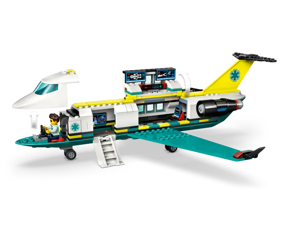 LEGO City 60465 - Emergency Air Ambulance Airplane - Authentic LEGO Set Image 16