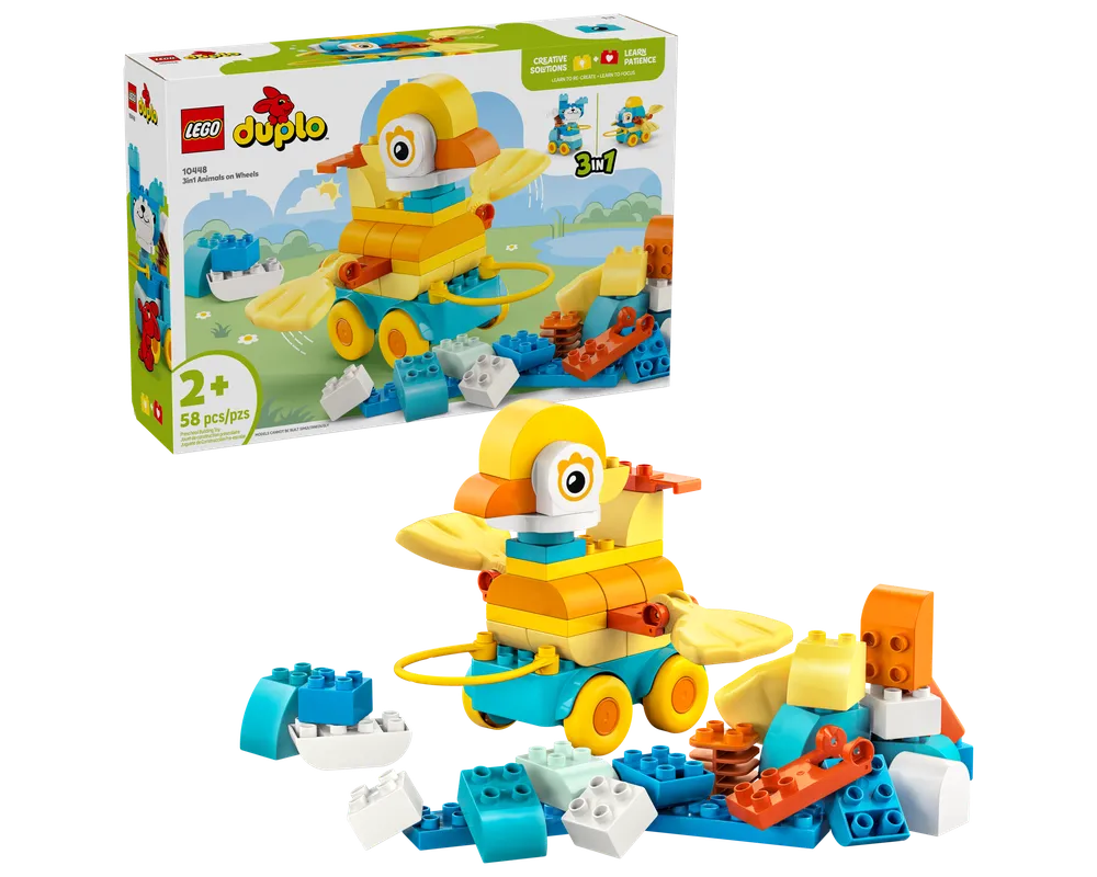 LEGO DUPLO 10448 - 3in1 Animals on Wheels - Authentic LEGO Set Main Image