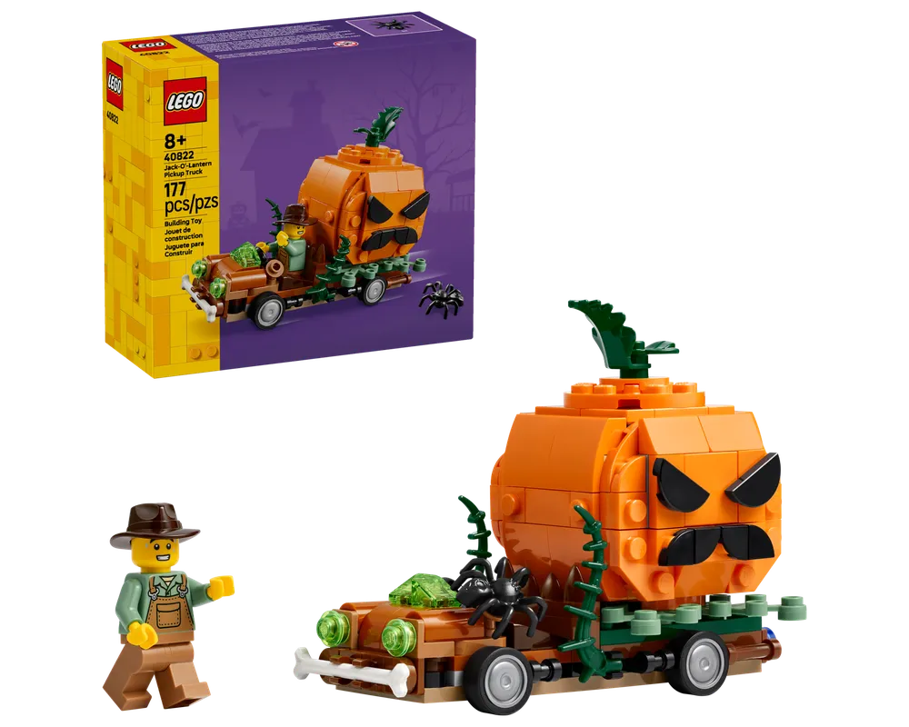 LEGO Holiday & Event 40822 - Jack-O'-Lantern Pickup Truck - Authentic LEGO Set Main Image