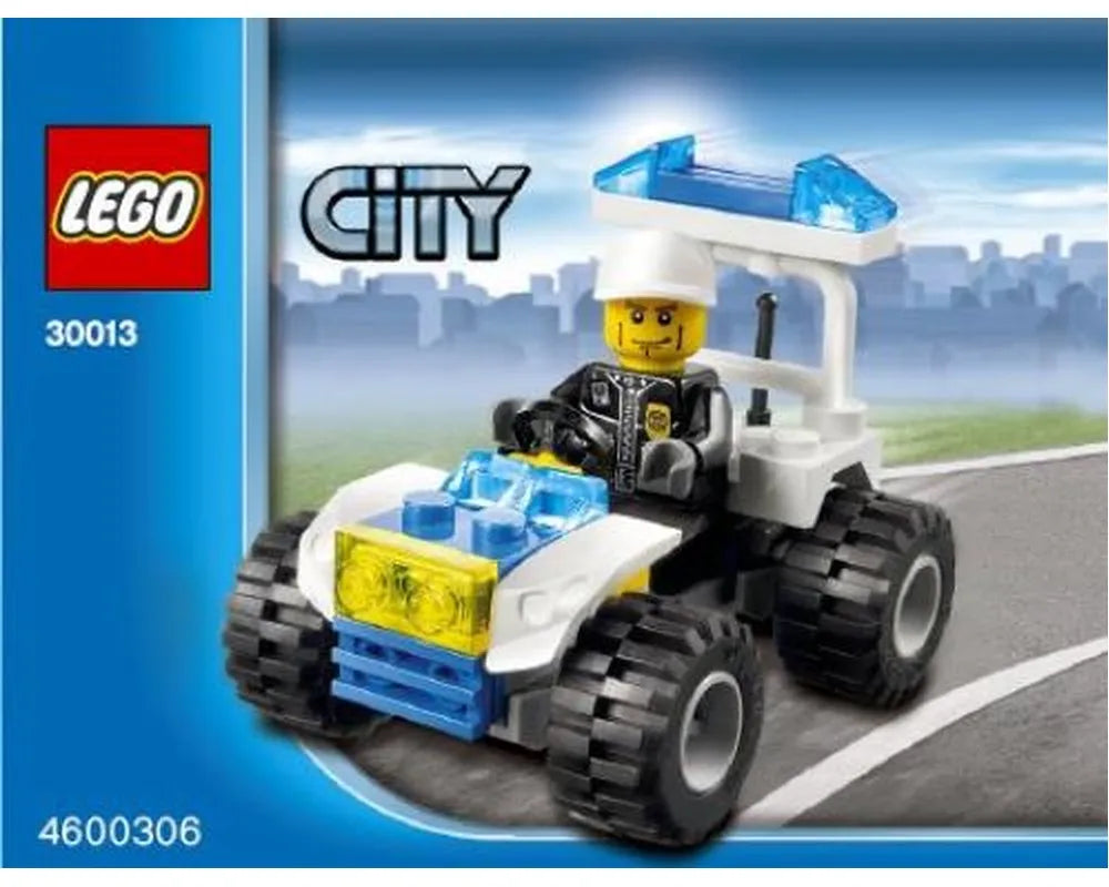 LEGO City 30013 - Police Quad polybag With instructions - No box - Authentic LEGO Set Main Image
