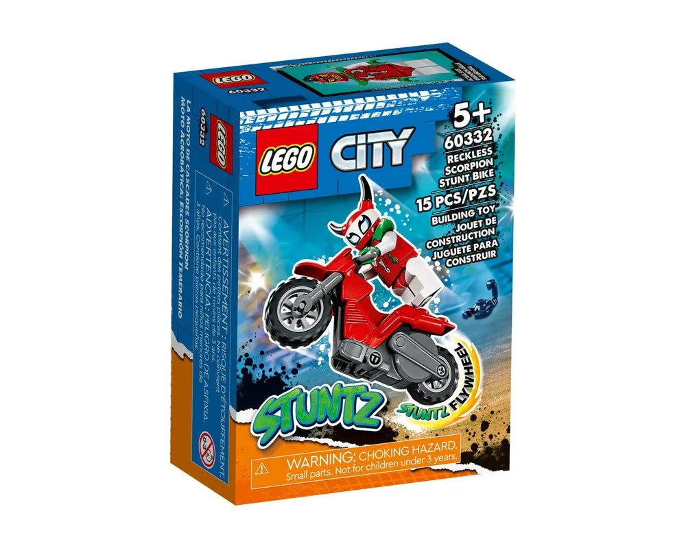 LEGO City 60332 - Reckless Scorpion Stunt Bike - Authentic LEGO Set Main Image