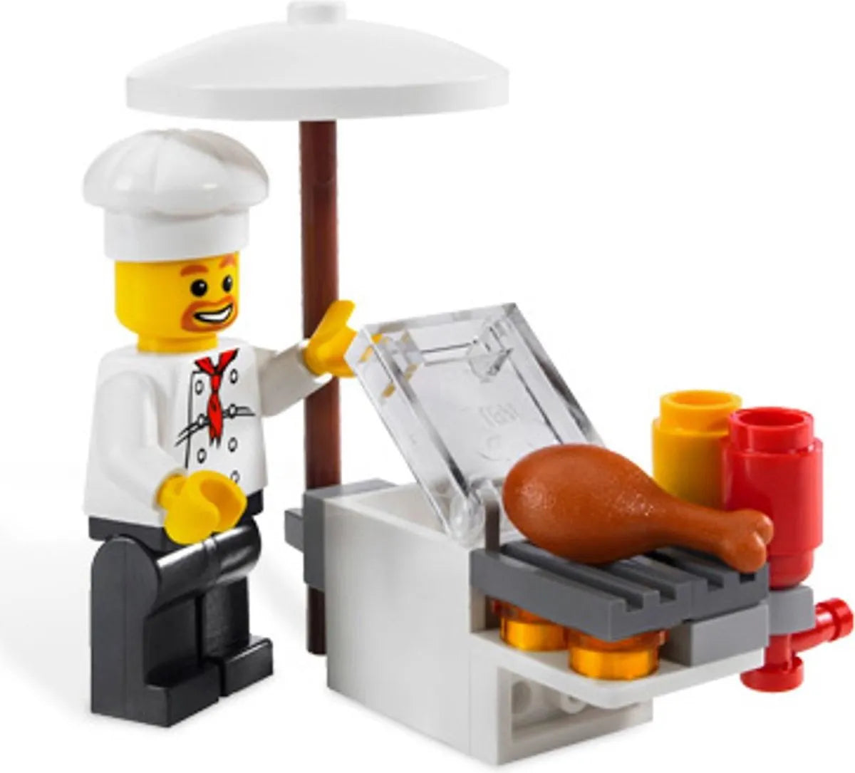 LEGO City 8398 - BBQ Stand - Authentic LEGO Set Image 2