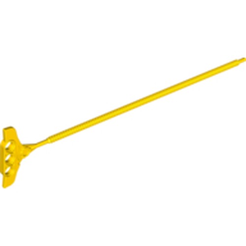 Yellow LEGO 11126 Rip Cord 5 x 23 Round, Flat Handle Edge, shown on a white background.
