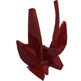 Dark red LEGO Hero Factory 11334 armor piece with multiple sharp, spiky protrusions and curved elements.