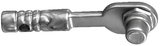 Metallic grey LEGO minifigure utensil tool, a ratchet or socket wrench, with a ribbed handle and a rotating head.
