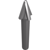 A grey LEGO Minifigure Weapon Harpoon, featuring a smooth shaft and a pointed, barbed head.