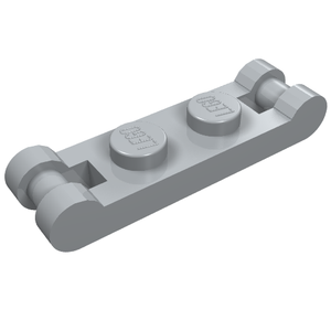 Light grey LEGO 18649 Plate, Modified 1 x 2 with Bar Handles on Ends.