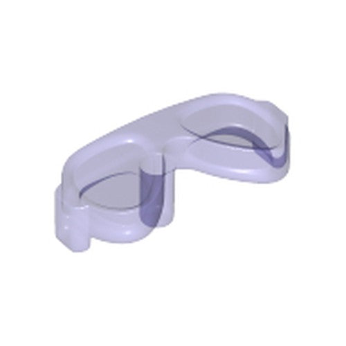Translucent light purple LEGO Friends sunglasses/glasses accessory with a small pin attachment on one side.