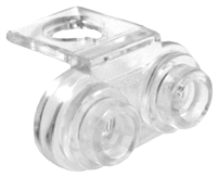 Transparent LEGO 18986 Minifigure Neck Bracket with 2 Back Studs.
