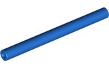 A single blue LEGO pneumatic hose, 4mm diameter, precut to 4.8cm length.