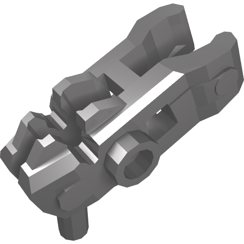 Gray LEGO minifigure weapon, Mini Blaster / Shooter for Bar Arrows (part 22487).