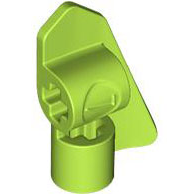 Lime green LEGO Technic Panel Fairing #7, very small smooth short, side A