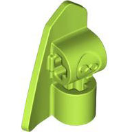 Lime green LEGO Technic Panel Fairing #8 Very Small Smooth Short, Side B.
