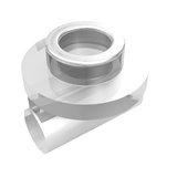 Translucent 3D render of LEGO 25893, a Round 1x1 Plate with Bar Handle on Short Stem.