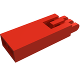 Red LEGO 2650 Hook Slider, Arm Base with Hinge with 3 Fingers.
