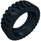 Dark grey LEGO 2696 Tire 13 x 24 Model Team with visible tread and inner rim details.