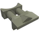 Gray LEGO 30304 Minifigure Utensil Binoculars Space piece, with two connected cylinders and geometric details.