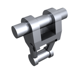 Light gray LEGO 30375 mechanical battle droid torso with a horizontal bar on top and another connecting the two hanging arms.