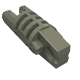 Grey LEGO 30554a Hinge Cylinder 1x3 locking with 1 and 2 finger ends.