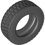LEGO 32019 Tire 62.4 x 20 S, a dark grey rubber tire with a blocky tread pattern shown at an angle.