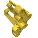 Yellow LEGO Technic Panel Fairing #2 Large Short, Large Holes, Side B.