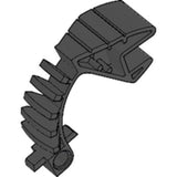 LEGO Bionicle Tohunga Claw Arm part 32578, dark grey, with 5 spines on a curve and a connection port.