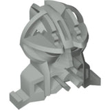 Light grey LEGO Bionicle 32579 Tohunga head connector block, intricate design.
