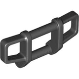 Dark gray LEGO 35654 Bar 1 x 4 x 1 2/3 Grille Guard / Push Bumper part.