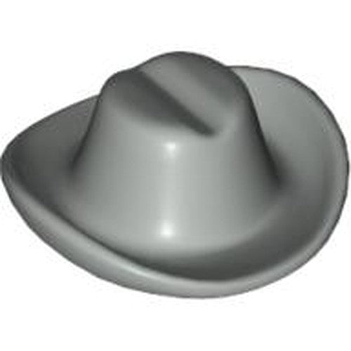 Light grey LEGO minifigure cowboy hat, part 3629