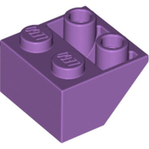 Purple LEGO Inverted Slope 45 2 x 2 with Flat Bottom Pin
