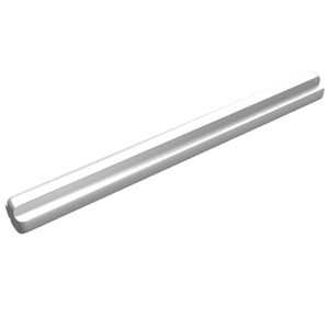 Light gray LEGO Technic Axle 6L, a straight bar with a cruciform profile on one end and a split on the other.