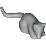Light gray LEGO rat or mouse figure in a crouching pose, looking forward.