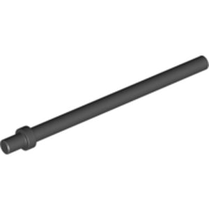 Dark gray LEGO Bar 6.6L with Stop Ring. A long, slender cylindrical piece with a raised ring near one end.