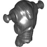 Dark gray LEGO Super Battle Droid mechanical torso with wide head, featuring two side studs and ribbed neck detail.