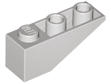 Light gray LEGO brick, an inverted 3x1 slope with a 33-degree angle, part number 4287.