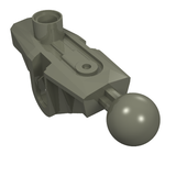 Dark grey LEGO 44148 Bionicle Rahkshi Leg Upper Section part with top connector, central slot, and ball joint.