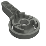 Grey LEGO Technic 44224 Rotation Joint Disk with Large Pin Hole and 3L Liftarm Thick part.