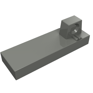 Grey LEGO Hinge Tile 1 x 3 Locking with 1 Finger on Top (part 44300).
