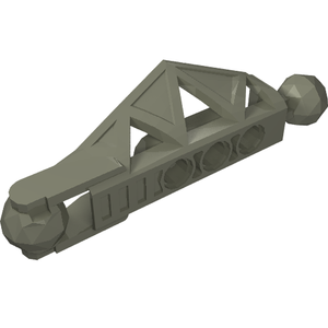 Grey LEGO 45749 Bionicle Rahkshi Leg Lower Section with ball joints and triangular frame.