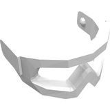 Light grey LEGO 46304 Minifigure Visor Snow Goggles, a low-polygon 3D render on a white background.