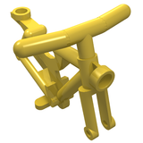 Yellow LEGO 4719 Bicycle Frame with Handlebars, a detailed plastic construction piece.