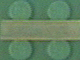 Close-up of a green LEGO pneumatic hose 5102c02, 4mm D. 2L / 1.6cm, with a light tan stripe.
